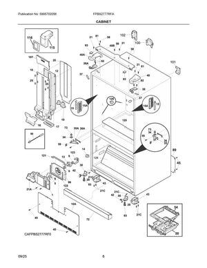 Frigidaire Freezer Leveling Leg - 216396900, Replaces: 134158000