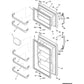 Frigidaire Refrigerator & Freezer Handle Mounting Block - 218396700, Replaces: 218396701