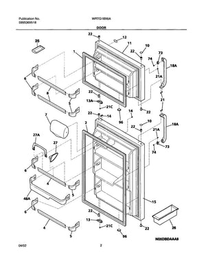Frigidaire Refrigerator Door Rack Bar (Cut To Fit) - 240331401, Replaces: 240331402