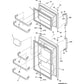 Frigidaire Refrigerator & Freezer Dairy Door - 240337701, Replaces: 240337706