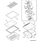 Frigidaire Refrigerator & Freezer Crisper Cover Glass Insert - 240350609, Replaces: 240350654