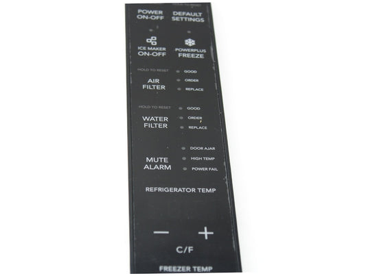 Frigidaire Refrigerator & Freezer User Control and Display Board (Black) - 242048229, Replaces: 242048227