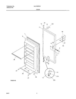 Poignée de réfrigérateur et congélateur Frigidaire - 3017682