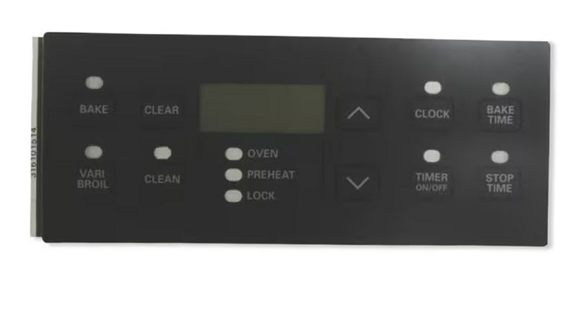 Frigidaire Range, Oven & Cooktop Clock Overlay (Black) - 316101514, Replaces: 316101501
