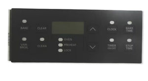 Frigidaire Range /Oven Clock Overlay (Black) - 316101514, Replaces: 316101501