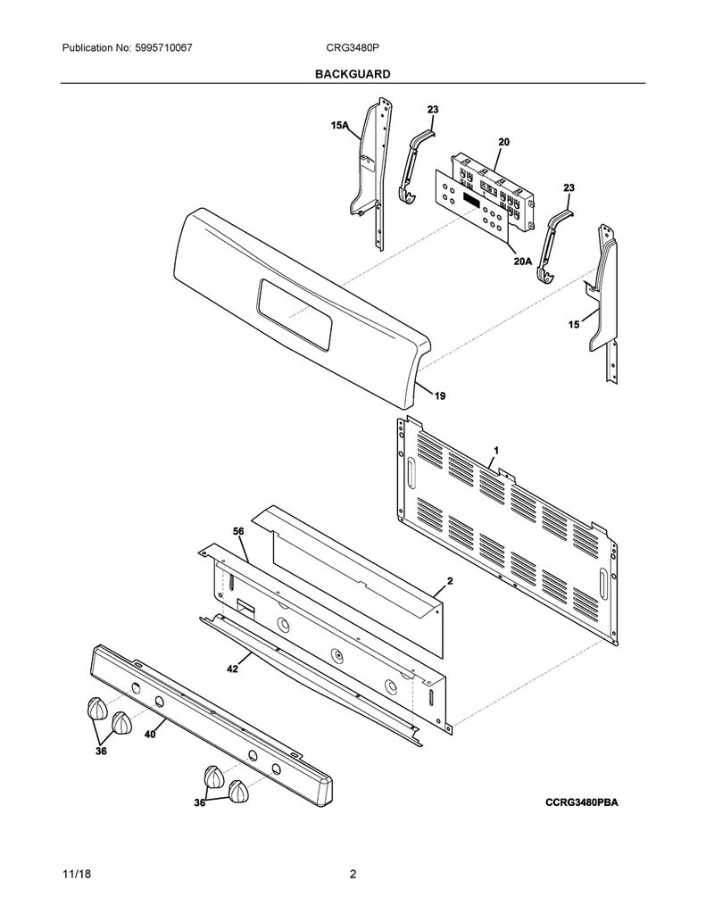 Frigidaire Range, Oven & Cooktop Control Knob (White) - 316220008