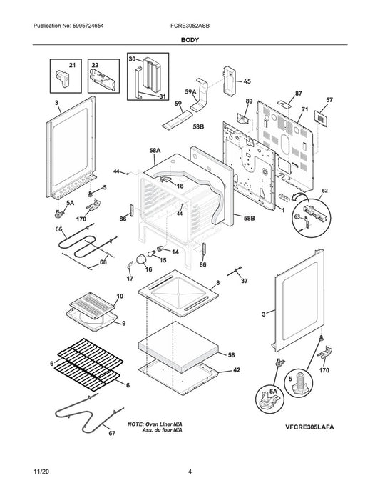 Frigidaire Range, Oven & Cooktop Oven Bottom Panel - 316400601