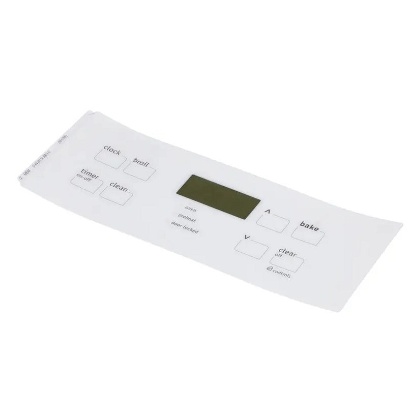 Frigidaire Range, Oven & Cooktop Clock Overlay (White) - 316419134, Replaces: 316352000