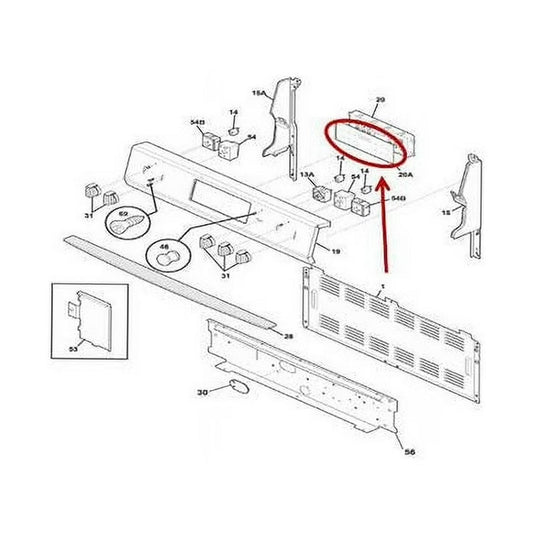 Frigidaire Range, Oven & Cooktop Overlay - 316419378