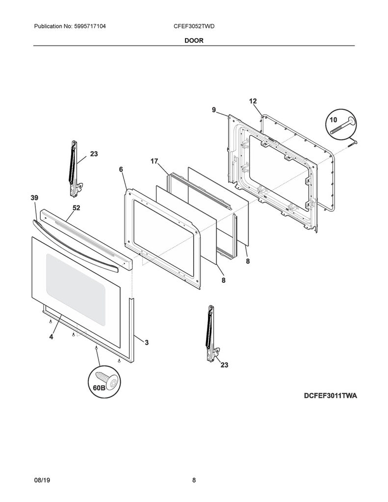 Frigidaire Range, Oven & Cooktop End Cap - 316491200