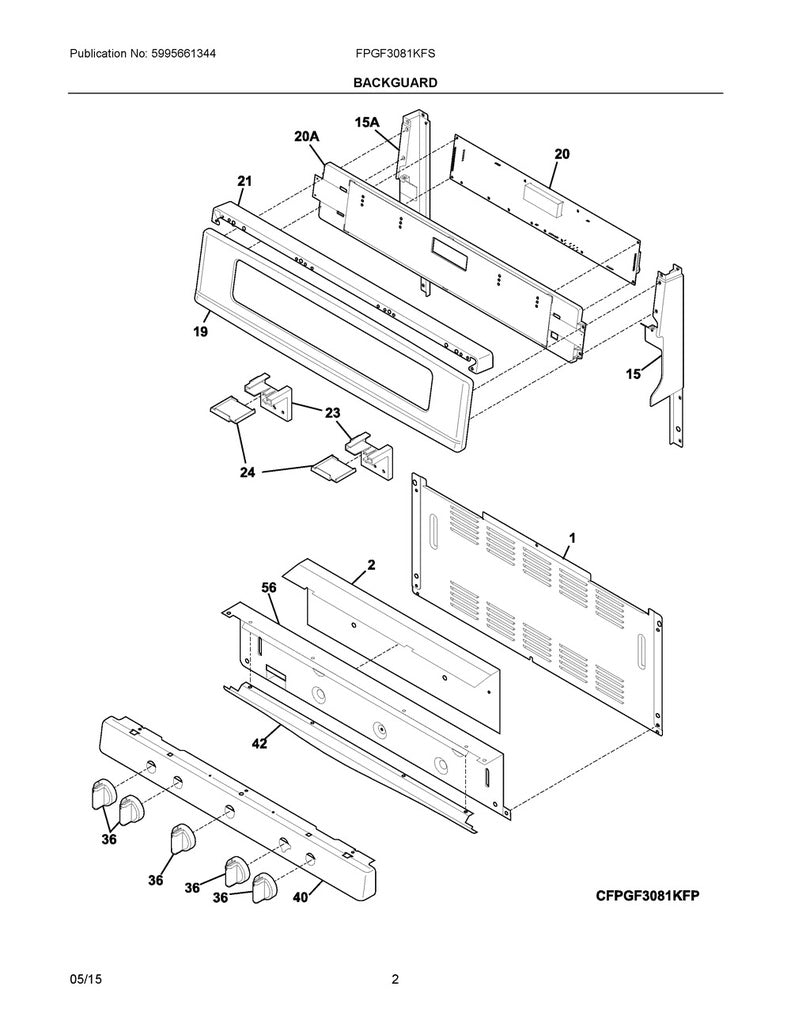 Frigidaire Range, Oven & Cooktop Touchpad Membrane - 316549114