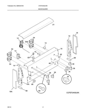 Frigidaire Range /Oven Range Oven Control Thermostat - 318059310
