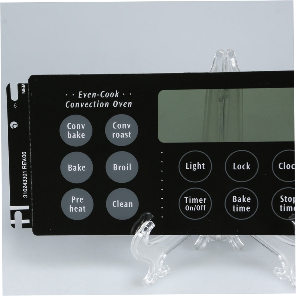 Frigidaire Range, Oven & Cooktop Overlay (Black) - 318214601, Replaces: 316243301