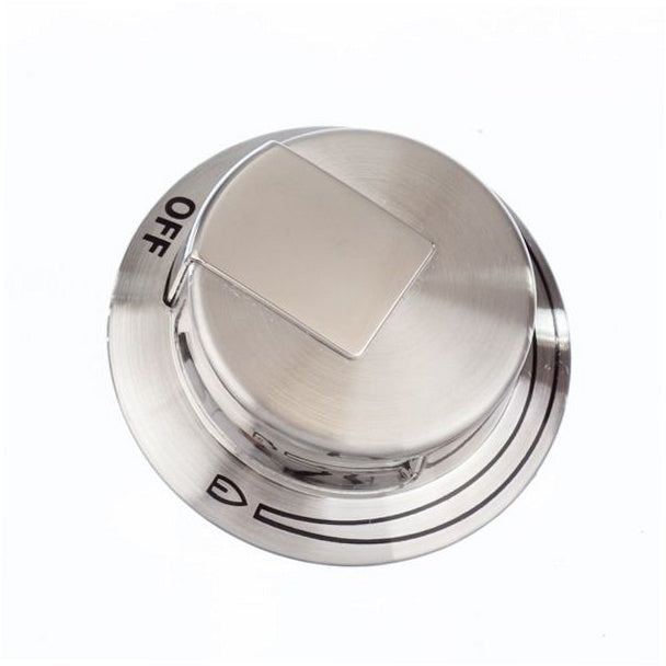 Frigidaire Range, Oven & Cooktop Burner Control Knob (Stainless) - 318905202, Replaces: 7318905202