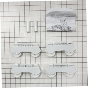Whirlpool Dishwasher Lower Rack Roller (4-Pack) - 4317933, Replaces: 8222