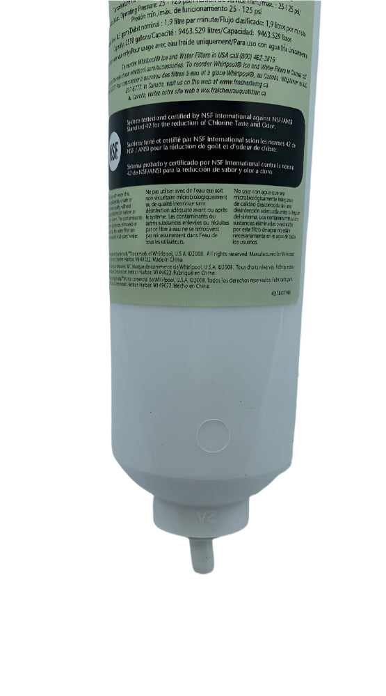 Whirlpool Refrigerator Ice & Water Filter - 4392949, Replaces: 14205038