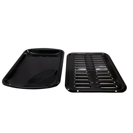 Whirlpool Range, Oven & Cooktop Broiler Pan Set - 4396923, Replaces: 11161