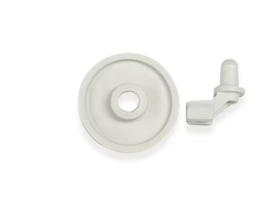 Frigidaire Dishwasher Wheel & Bracket Assembly - 5300809640, Replaces: 3202777