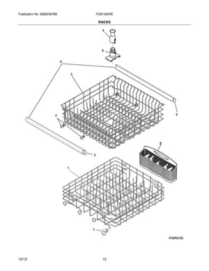 Butée de panier à vaisselle pour lave-vaisselle Frigidaire - 5300809927