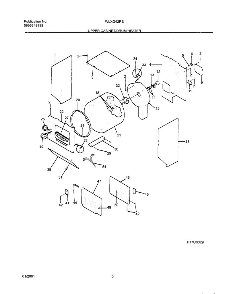 Frigidaire Dryer Lower Felt Seal - 5303283286, Replaces: 616044-000