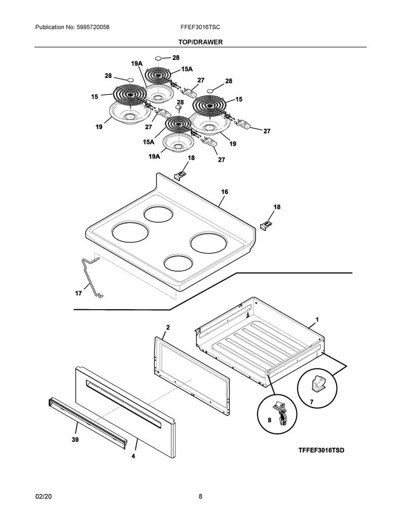 Frigidaire Range, Oven & Cooktop Terminal Block Kit - 5303935058, Replaces: 0009336