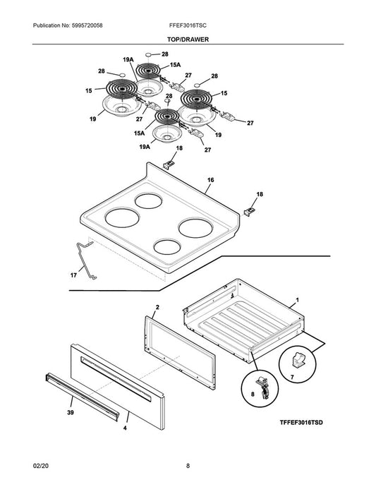 Frigidaire Range, Oven & Cooktop Terminal Block Kit - 5303935058, Replaces: 0009336
