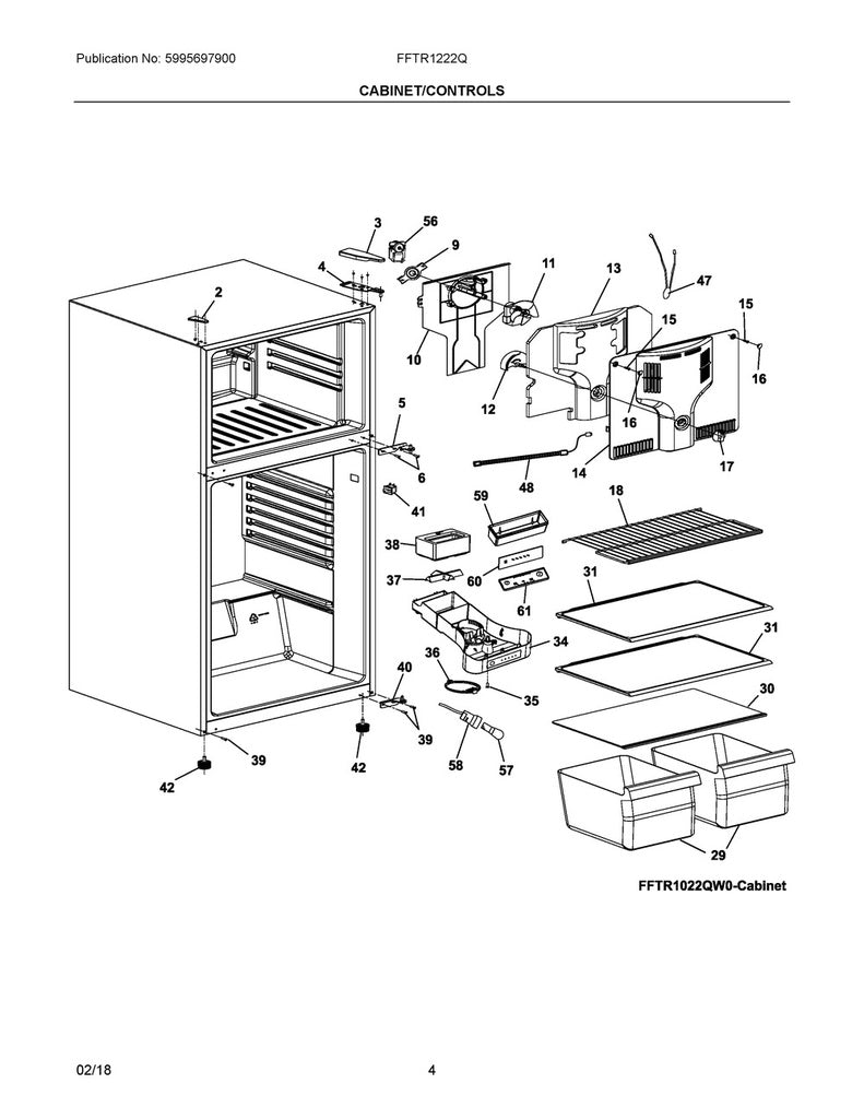 Frigidaire Refrigerator & Freezer Crisper Drawer (Clear) - 5304470324