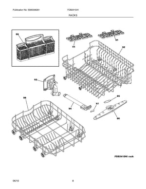 Panier à couverts pour lave-vaisselle Frigidaire - 5304482498