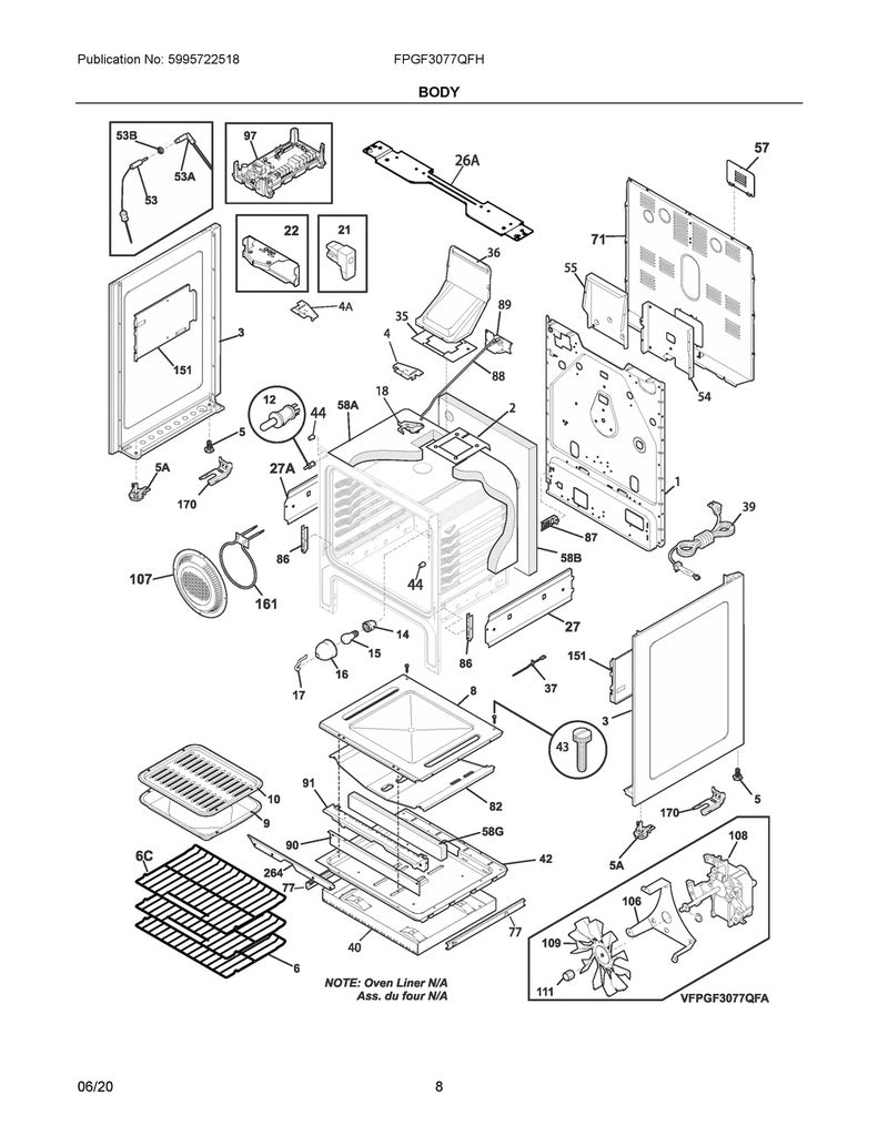 Frigidaire Microwave Heat Probe - 5304504202, Replaces: 318601300