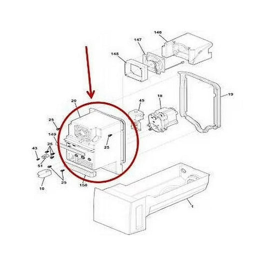 Frigidaire Refrigerator & Freezer Housing - 5304508036