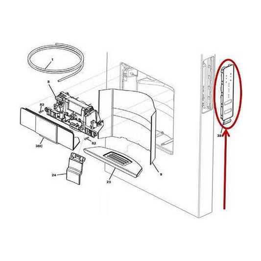Frigidaire Refrigerator & Freezer User Interface Control Board - 5304510329