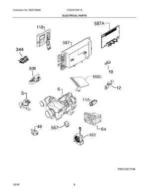 Pompe de circulation pour lave-vaisselle Frigidaire - 5304514365