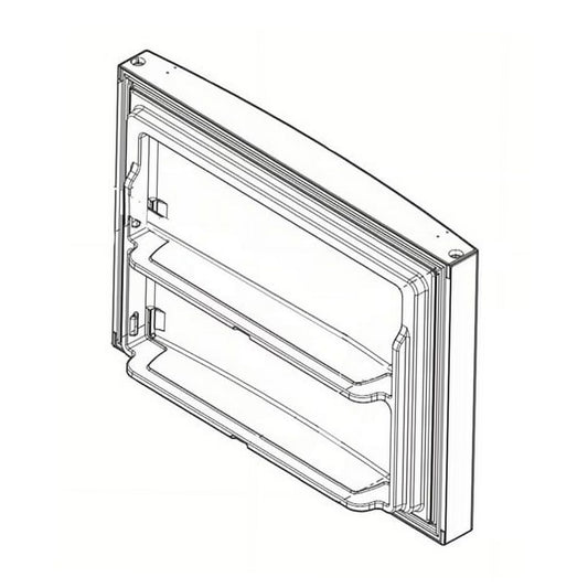Frigidaire Refrigerator & Freezer Freezer Door (Black) - 5304532785, Replaces: 5303918870