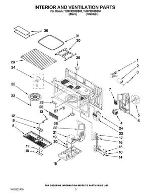 Filtre à graisse pour micro-ondes Whirlpool - 6802A, remplace : 20-6802
