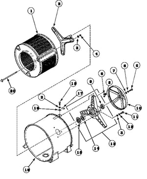 Vis Alliance pour laveuse et sécheuse Speed ​​Queen empilables, en nylon, 3/8-24 UNF x 1 LH - 685831