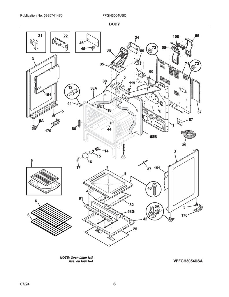 Frigidaire Microwave Light Switch - 808136601, Replaces: 318394802