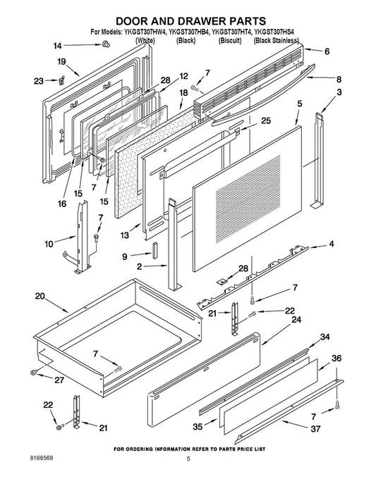 Whirlpool Range, Oven & Cooktop Drawer Support Roller Kit - 814229, Replaces: 422604