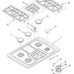 Whirlpool Range, Oven & Cooktop Burner Grate Pads (Set of 4) - 814465, Replaces: 3192698