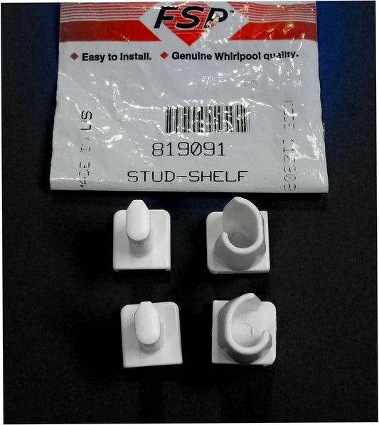 Whirlpool Refrigerator & Freezer Shelf Support Kit - 819091, Replaces: 1024