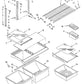 Whirlpool Refrigerator & Freezer Shelf Support Kit - 819091, Replaces: 1024