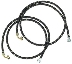 Kit de tuyau de remplissage tressé en nylon pour lave-linge Whirlpool - 8212638RC