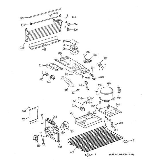 GE WG03F01479 Refrigerator Defrost Thermostat