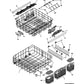 Frigidaire Dishwasher Upper Dishrack Assembly - A01986801, Replaces: 154468502