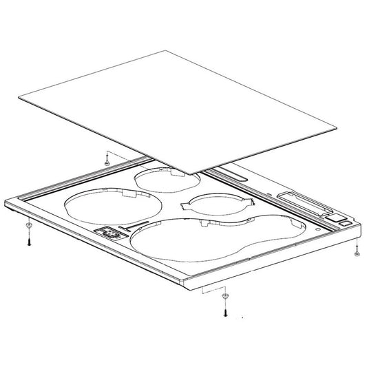 LG Range, Oven & Cooktop Main Glass Cooktop - AGU75049013