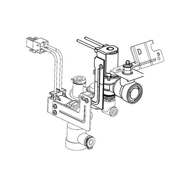 LG Refrigerator & Freezer Water Valve Assembly - AJU75632520