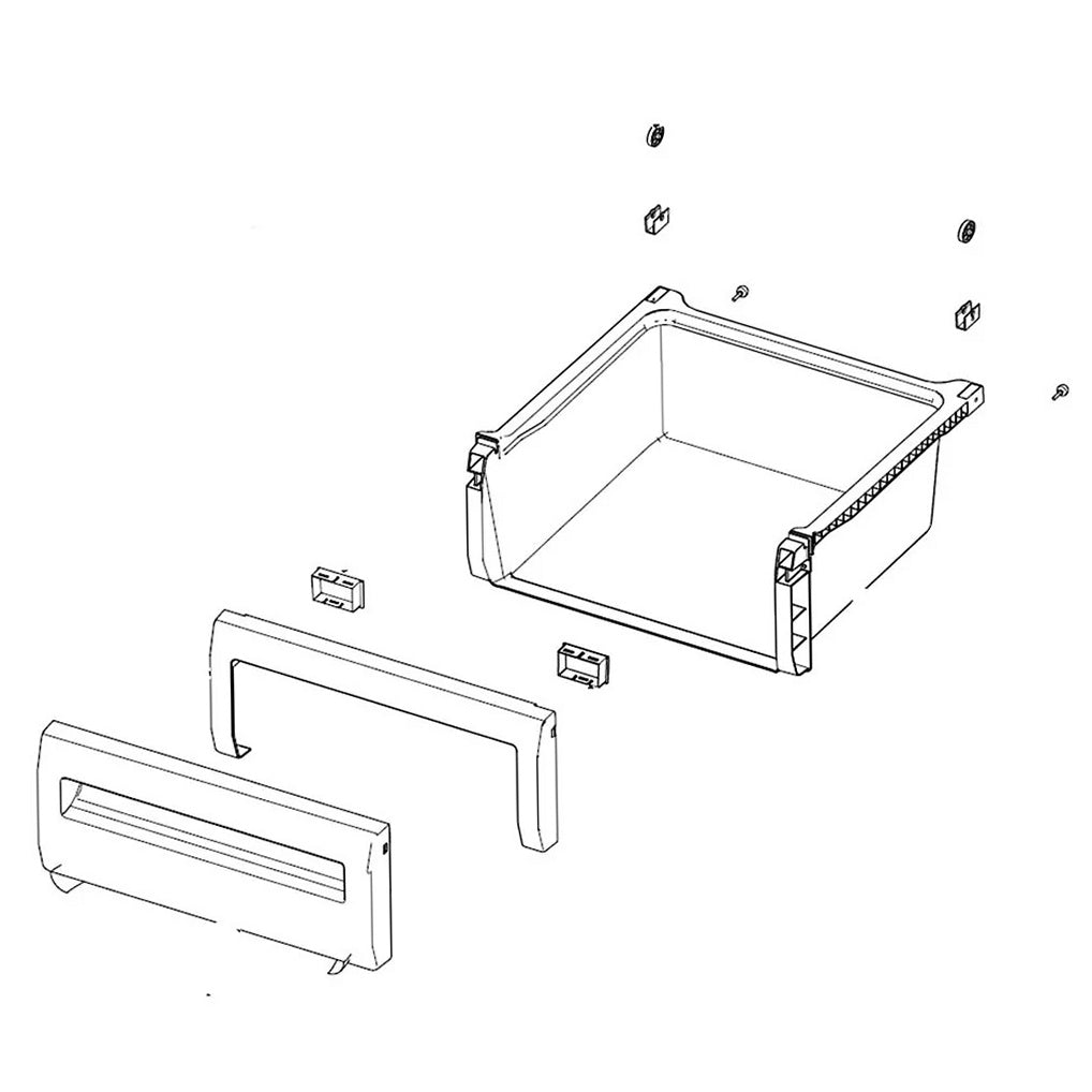 Samsung Refrigerator & Freezer Crisper Drawer Assembly (Right) - DA97-07562B
