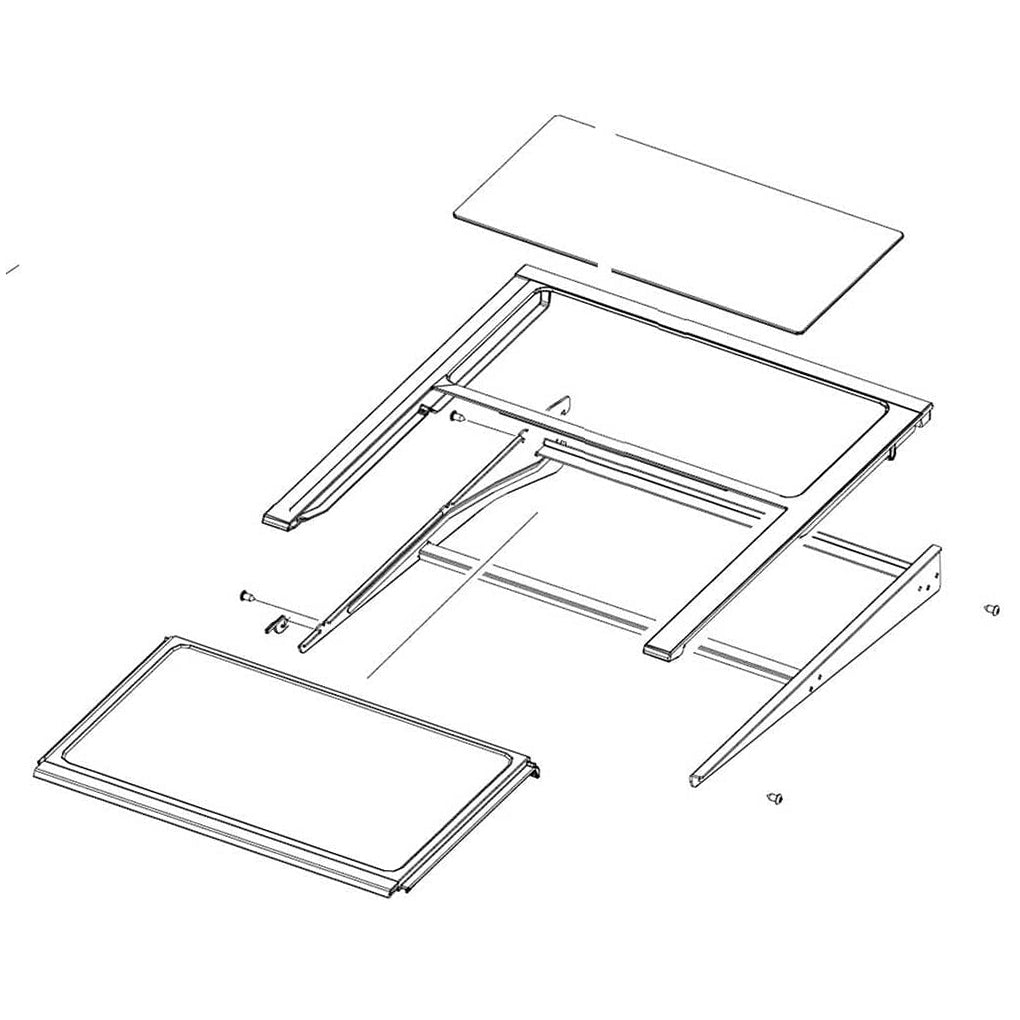 Samsung Refrigerator & Freezer Fresh Food Glass Shelf Assembly - DA97-20047A