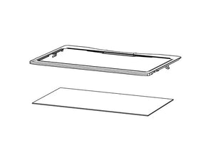 Ensemble de clayette supérieure pour réfrigérateur et congélateur Samsung - DA97-21587A