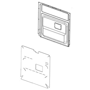 Ensemble porte intérieure pour lave-vaisselle Samsung - DD97-00608B