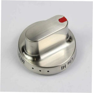 Samsung Range /Oven Knob (Stainless) - DG64-00472A, Replaces: DG64-00347A
